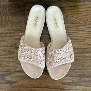 Paul Green daisy slide sandal in diamond blush color.